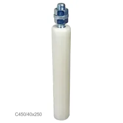 Nylonový vodiaci valček ø42, H-250mm, závit M18 pre horné vedenie posuvnej brány Nylonový vodiaci valček ø42, H-250mm, závit M18 pre horné vedenie posuvnej brány